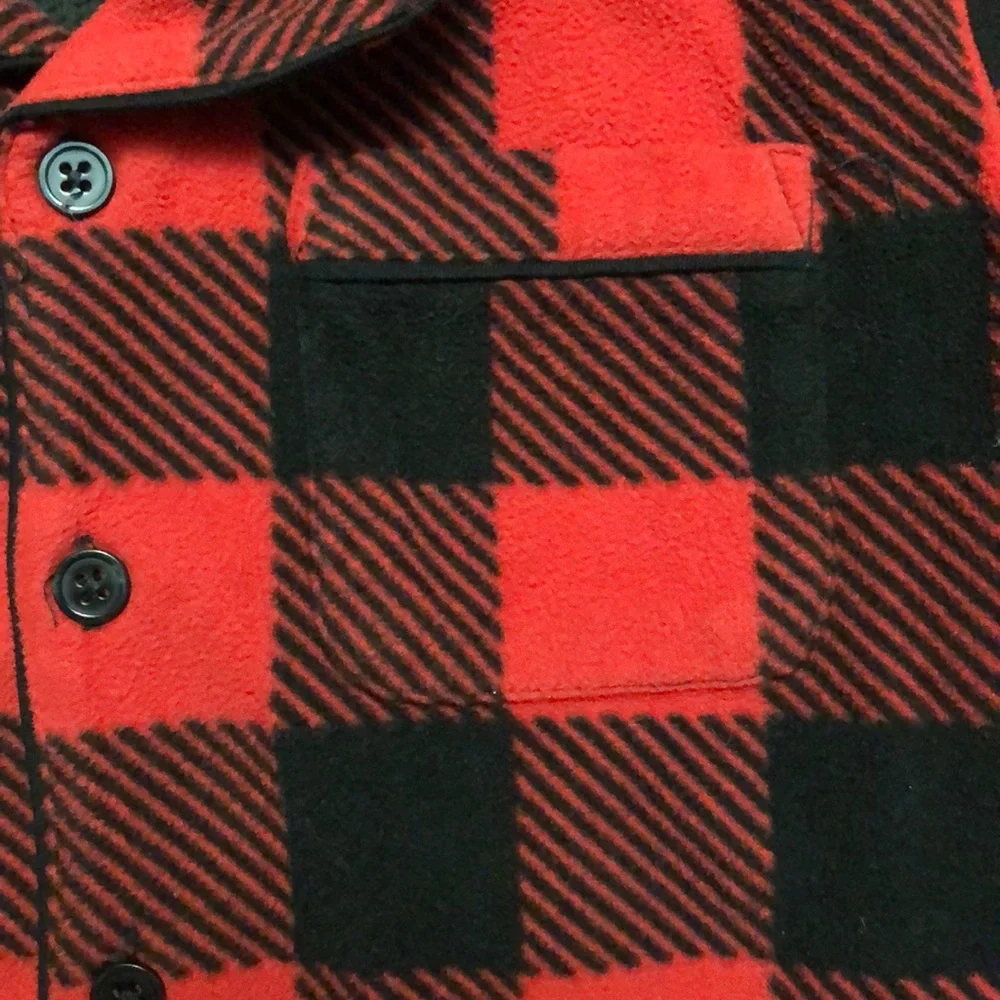 VGUC GAP red plaid boys Christmas pjs super soft